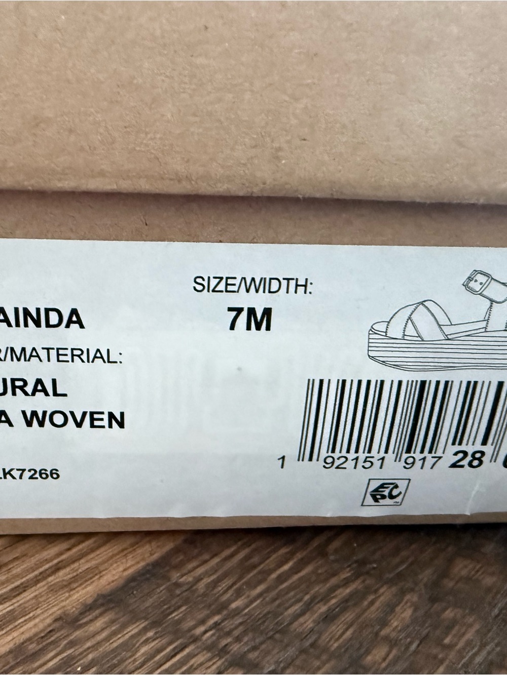 Lucky Brand  LK-Bainda Natural Vada Woven Platform Espadrille Sandals - Picture 4 of 5
